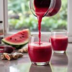 Natural Recipe with Watermelon, Carrot, Beetroot, and Ginger