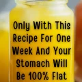 Only 1 Week With This Recipe And Your Stomach Will Be Completely Flat – Guaranteed!